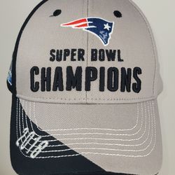 New England Patriots NFL Team Apparel Adjustable Hat Cap Super Bowl Champs 2018