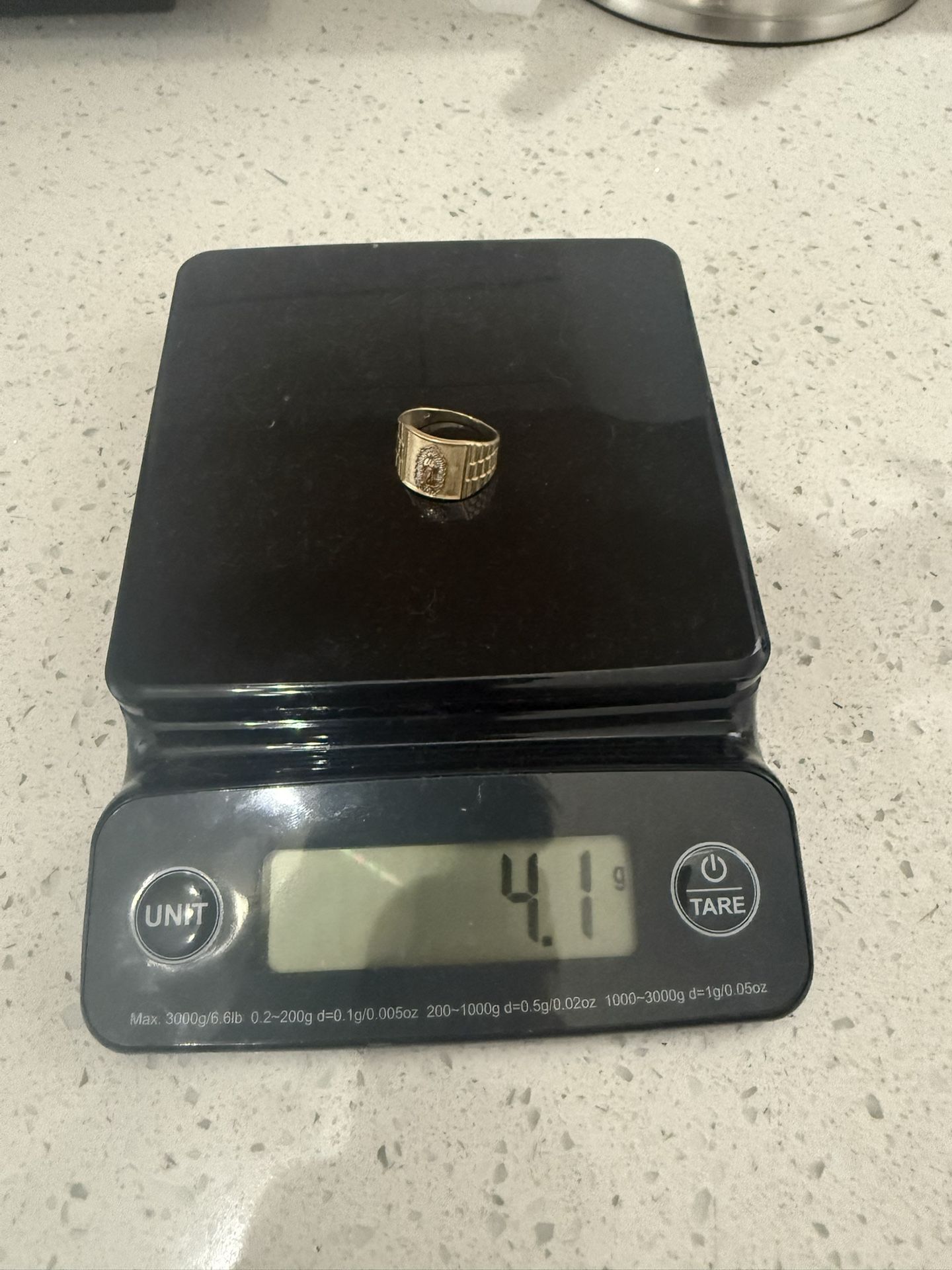 14k Tri Tone Virgin Mary Ring