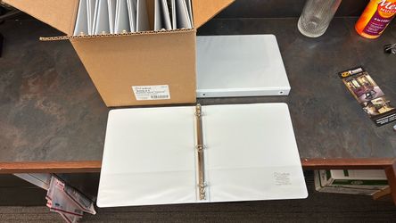 12 brand new 1” 3 ring Binders