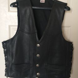 Leather Vest XL