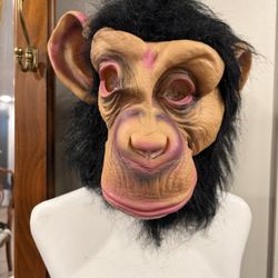 Adult Chimpanzee Costume Mask Halloween Party One Size Fits All
