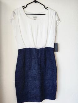 Navy/white dress new