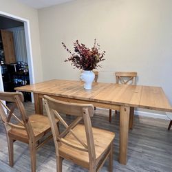 IKEA STORNÄS table and INGOLF chairs set