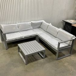 Aluminum Outdoor Sectional Patio Furniture Set
