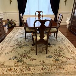 Chinese Sino-Kerman Area Rug - Handmade 8.5 x 11