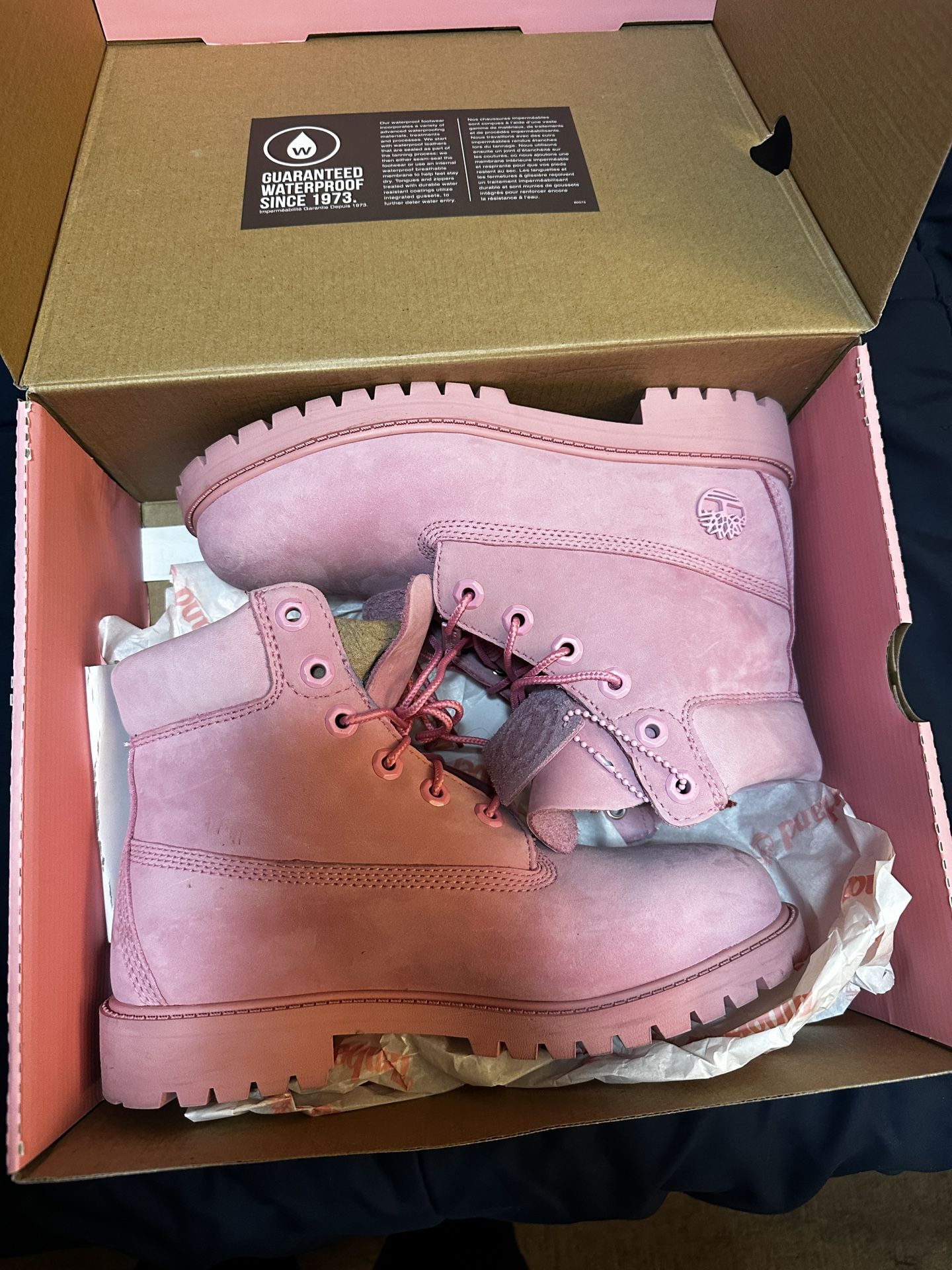 Girls Pink Timberland boots