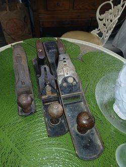 3 Vtg. Wood Working Planes