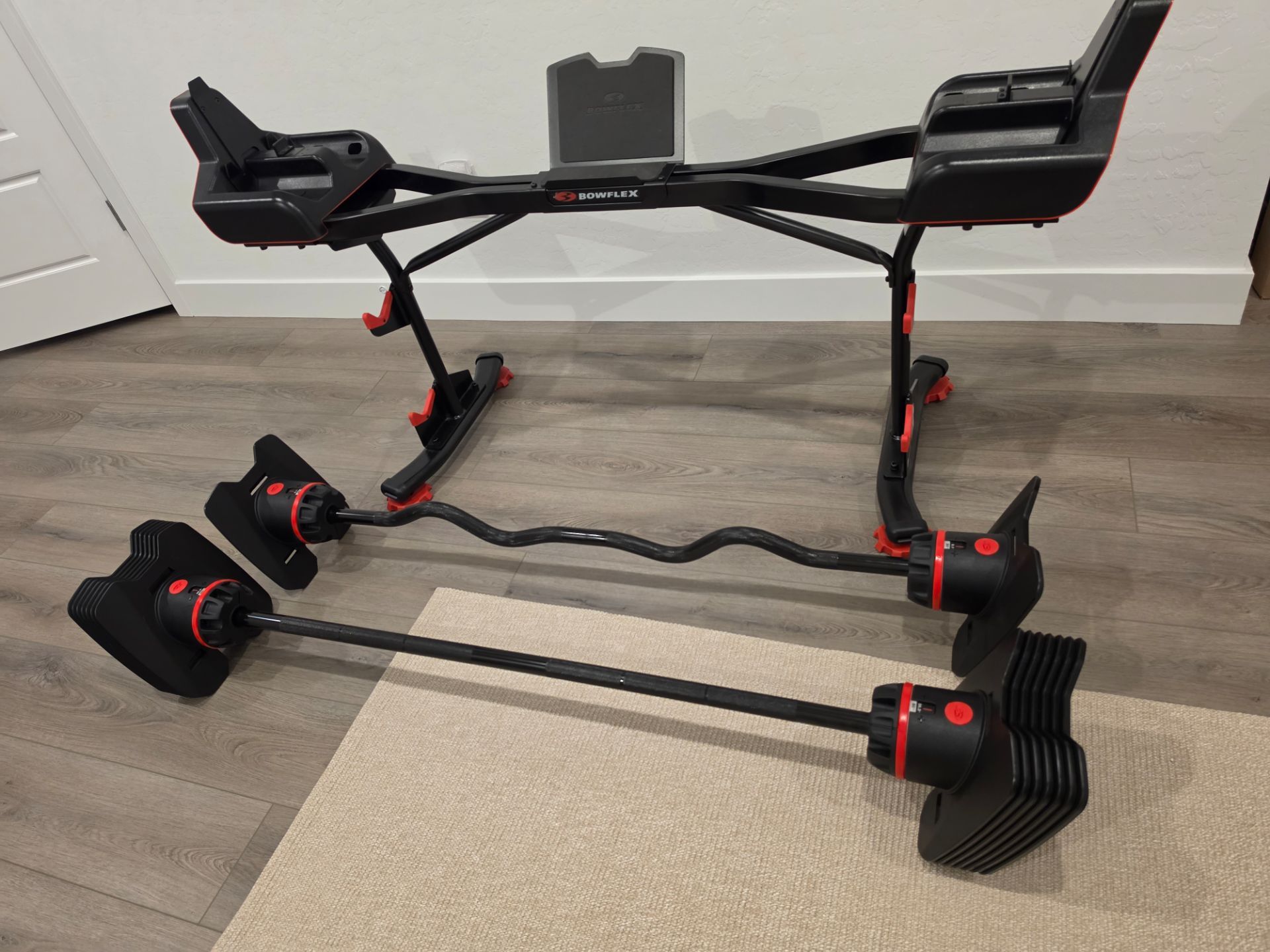 Bowflex SelectTech 2080 Barbell and Curl bar with Stand