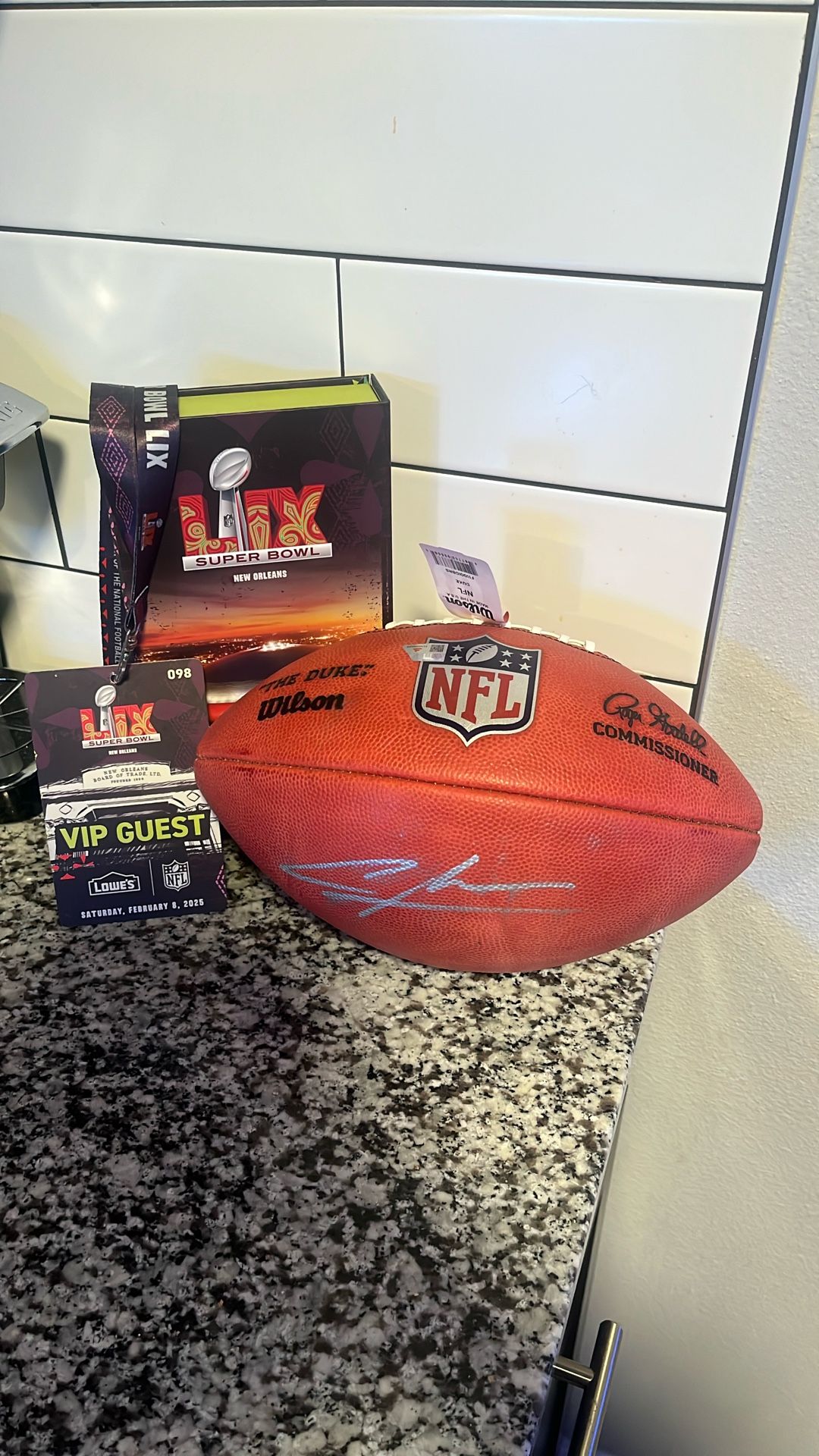 Charles Woodson Autographed “THE DUKE” Football
