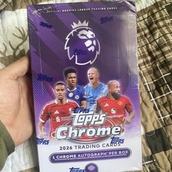 2026 Topps Chrome Premier League Hobby Box