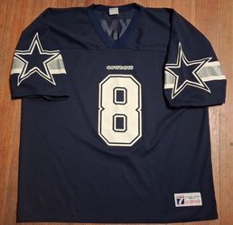 Vintage Logo 7 Troy Aikman Dallas Cowboys #8 NFL Jersey Size XL