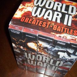 WORLD WAR II Greatest Battles 5 VHS Tapes Collector Series 2/Factory Sealed