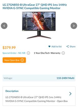 LG Ultragear Monitor