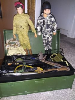 1964 12" GI Joe Reproduction & 1994 12" GI Joe with Footlocker
