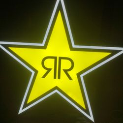 rock star led sign