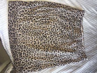 Leopard print skirt