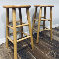 Wood Stools (2)