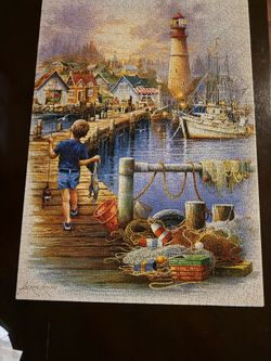 Masterpieces Andres Orpinas “The Big Catch” 1000 piece puzzle (All pieces accounted for)