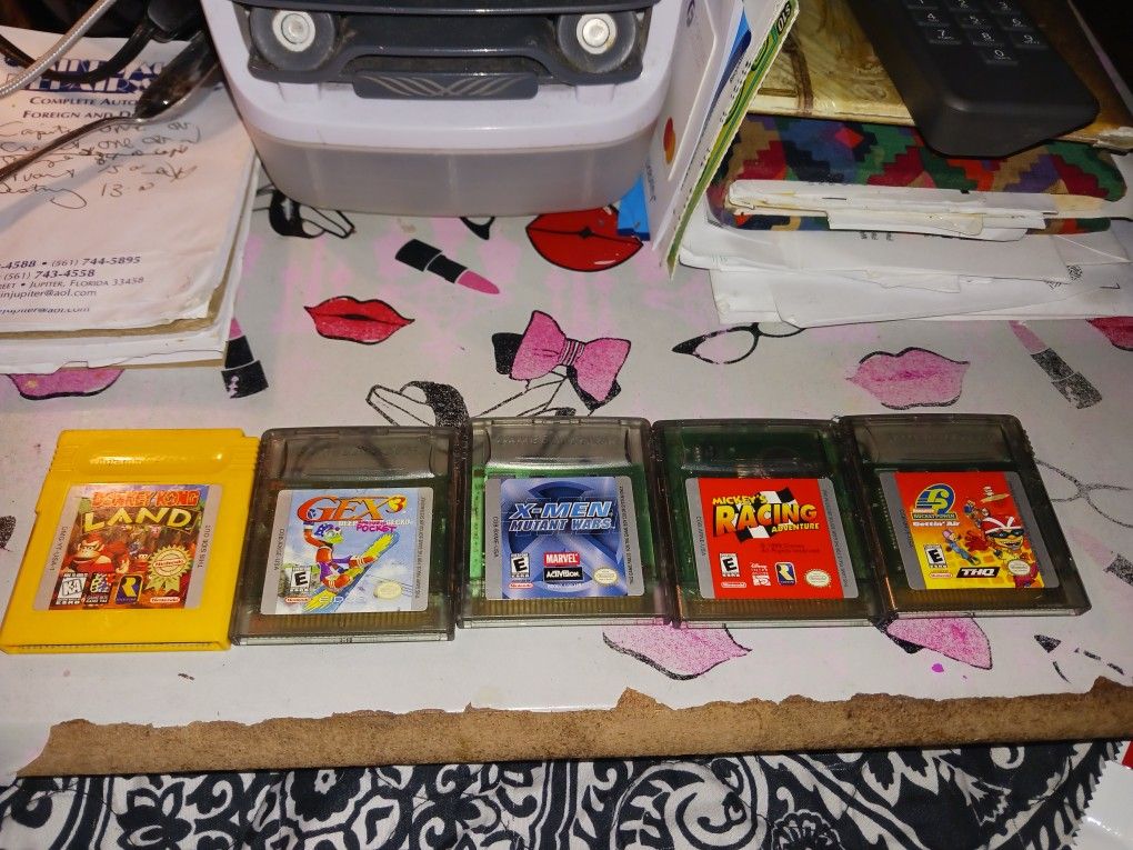 5 Nintendo Game Boy In Color Games 50 All5 Firm