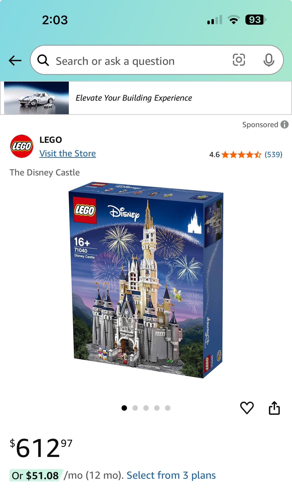 Lego Disney Castle