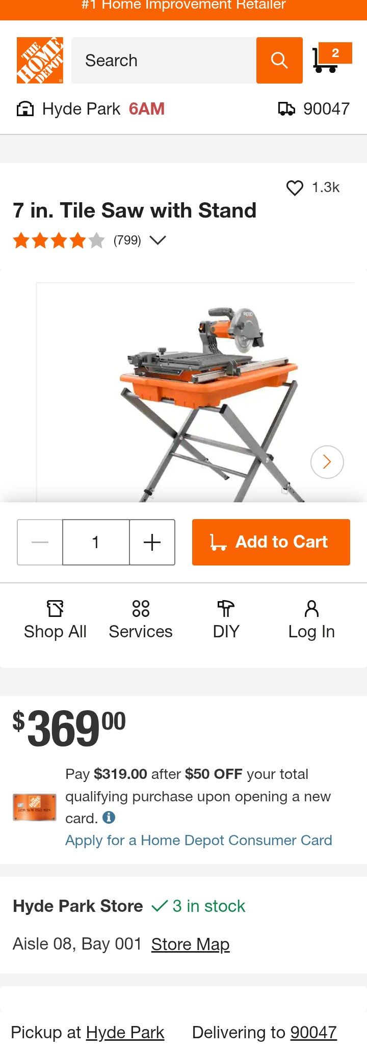 Ridgid Tile Cutter