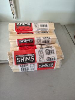Nelson Wood Shims - 7 packs, each pack 12 shims