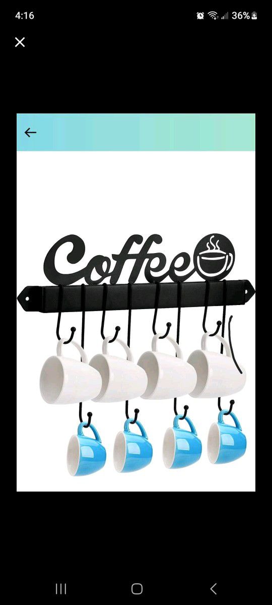 Coffee Wall Cup Holder 