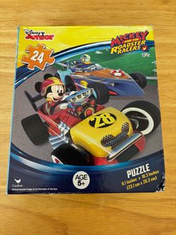 Mickey Mouse Race Car Puzzle Age 5+