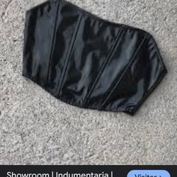 Small corset Black Zippered Belt