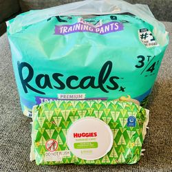 Toddlers Disposable Training Pants & Wipes