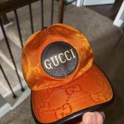 Gucci Vibrant Orange GG Cap— Baseball Cap