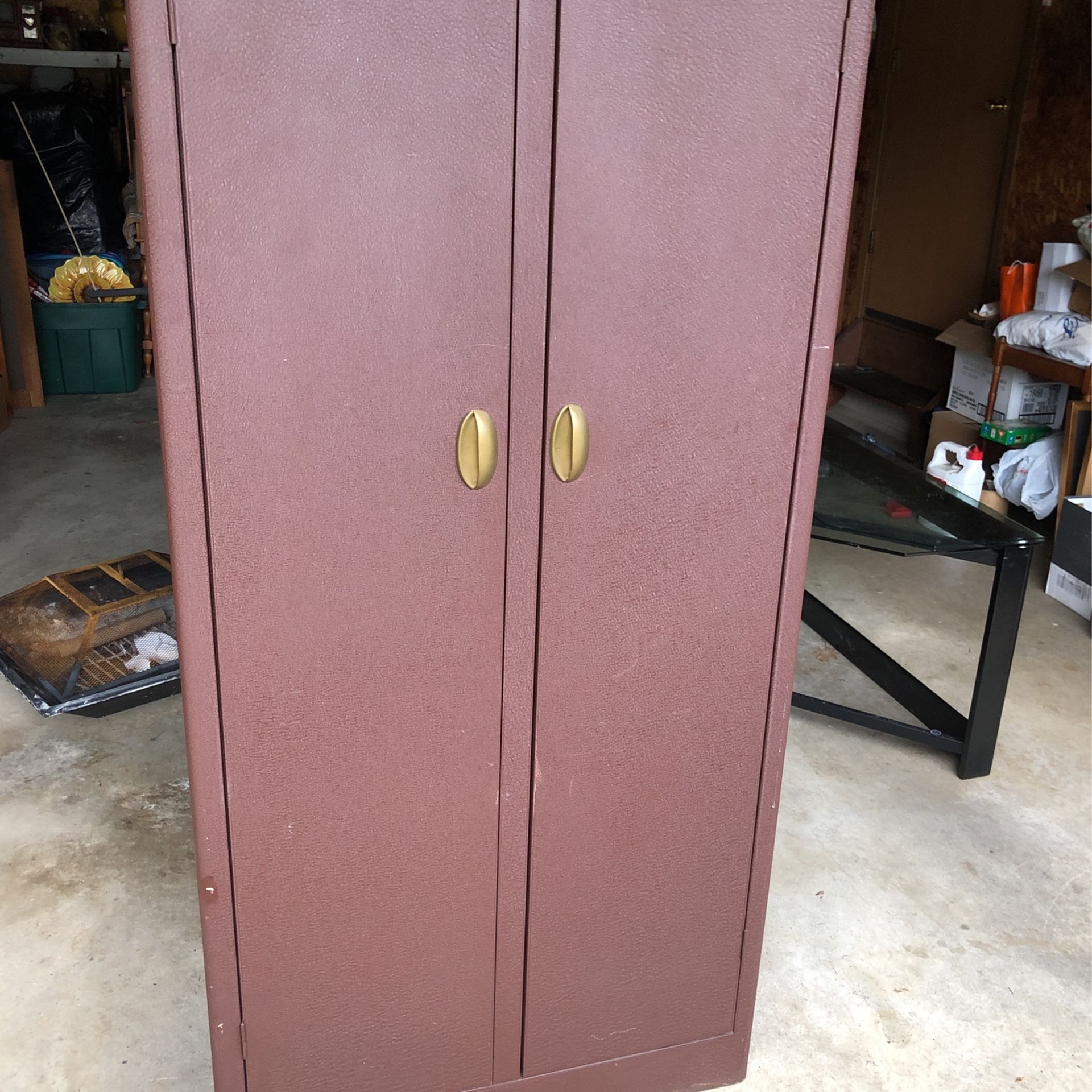 Metal Wardrobe 20” Deep X 30” Wide X 64” Tall Come See It Before Deciding