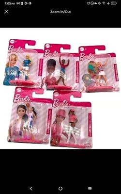 17 Barbie Sport Set Minifigures Women Celebrate Achievements Girls Action Toppers
