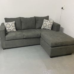 Grey Reversible Chase Sectional ‼️take It Home With $39 Easy Approval ‼️