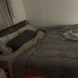Queen Bed W/ Mattress! Pick Up Only!