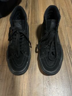 Vans High Top Pop Cush All Black 9.5 Men’s