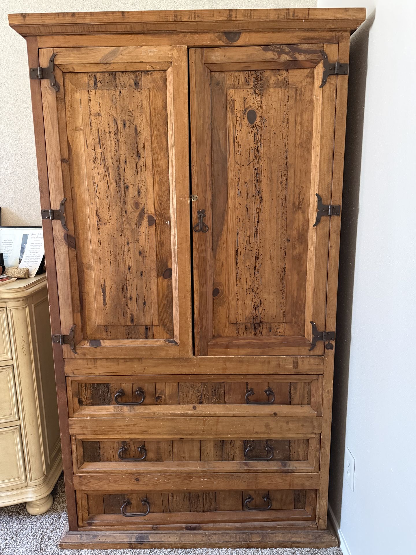 Rustic Southwestern Style Wardrobe/Armoire