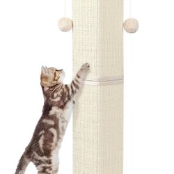 Cat Scratching Post 33 Inch Natural Sisal