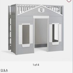 Pottery Barn  House Bunk Bed 