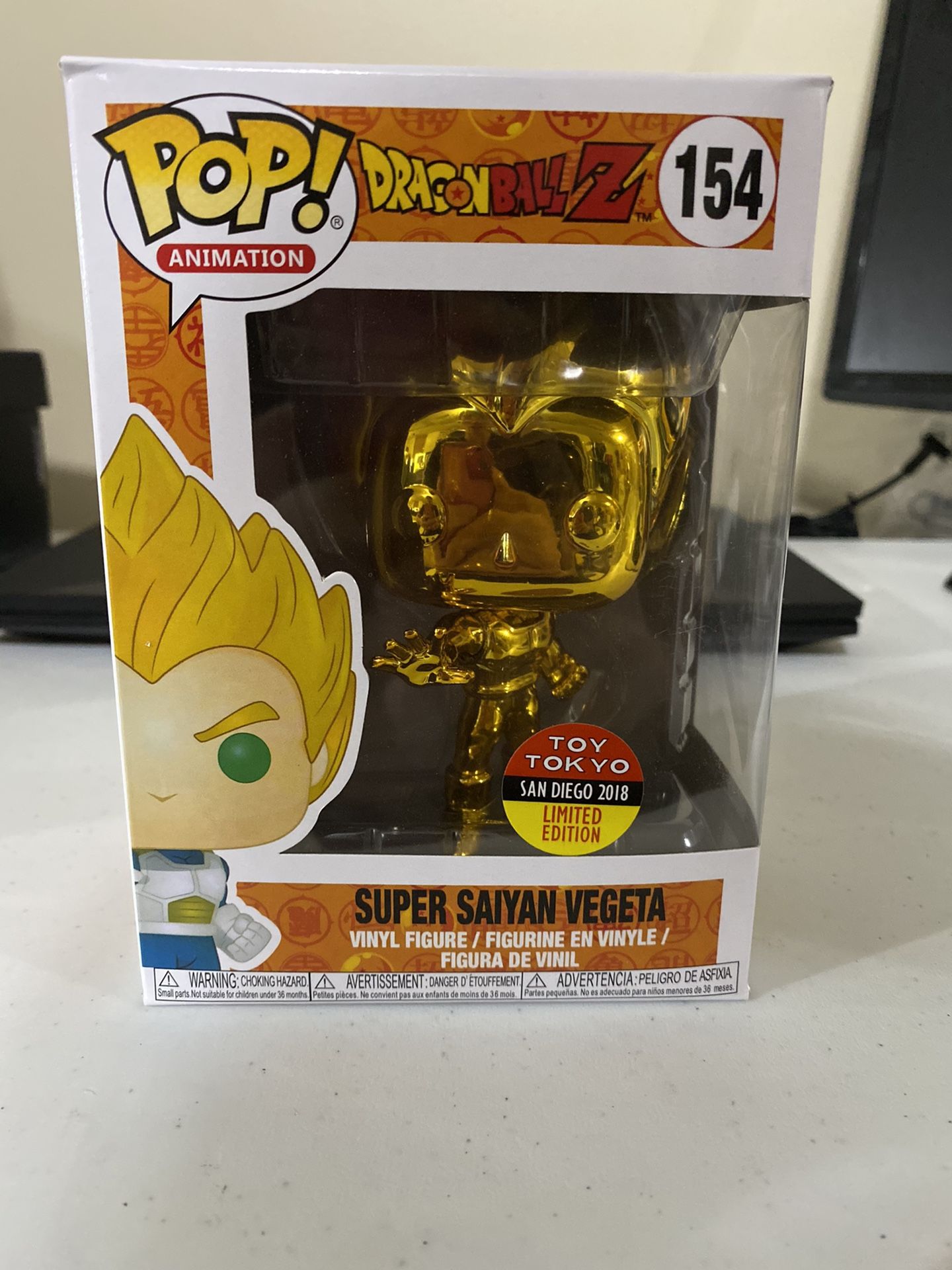 Funko pop super saiyan Vegeta gold chrome