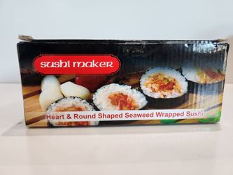 Heart Round Sushi Maker 5-In-1 Miracle Mold Seaweed Sushi Roll Kitchen Tool Kit