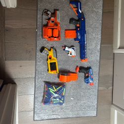 Nerf Guns W/ Bullets