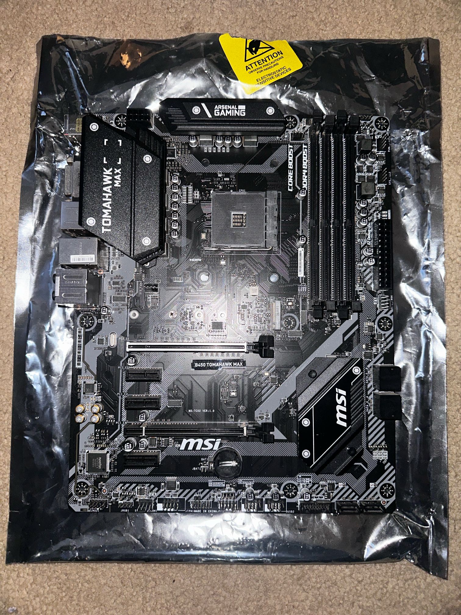 MSI B450 tomahawk Max  (AM4) 