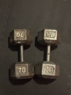 70lb dumbbells