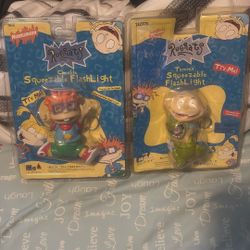 Collectible Rugrats Squeezable Flash Lights 
