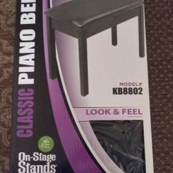 Bench Wood With Padded Seat New In Box