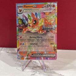 Pokemon TCG Prismatic Evolution Stamped Flareon Ex Mint