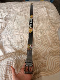 Ed Hardy Belt Size 32 Tiger Love Kills Slowly Tattoo Graphic Y2K