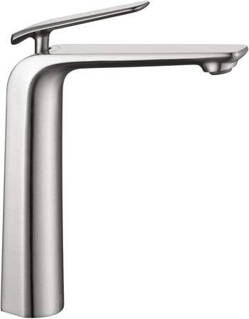 NEW TOCALOCA Tall Bathroom Faucet Premium Brass Mixer Tap Brushed Nickel Bathroom Basin Faucet Single Handle Vanity Faucet 1 Hole