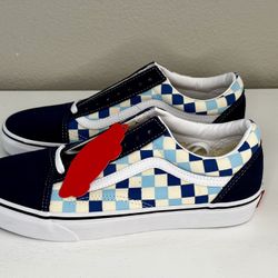 VANS Old Skool (Checkerboard) Blue Topaz Size 8.5 Mens